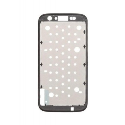Lcd Frame Middle Chassis For Motorola Moto G 16gb Black By - Maxbhi Com