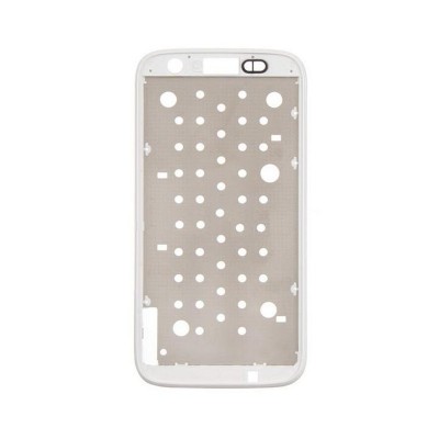 Lcd Frame Middle Chassis For Motorola Moto G 16gb White By - Maxbhi Com