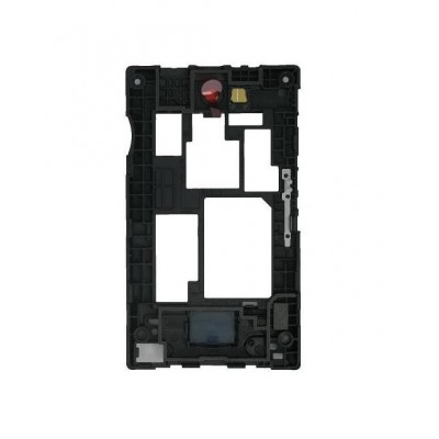 Lcd Frame Middle Chassis For Nokia Asha 503 Dual Sim Blue By - Maxbhi Com