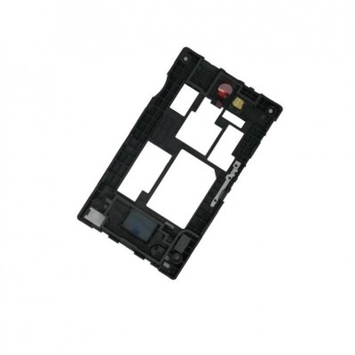 Lcd Frame Middle Chassis For Nokia Asha 503 Dual Sim Red By - Maxbhi Com