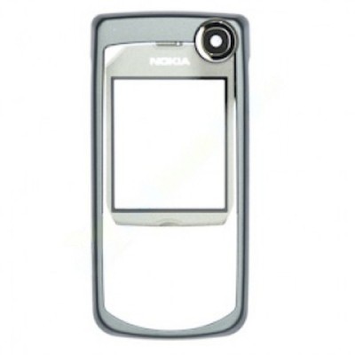 Front Cover For Nokia 6680 Light Silver - Maxbhi Com