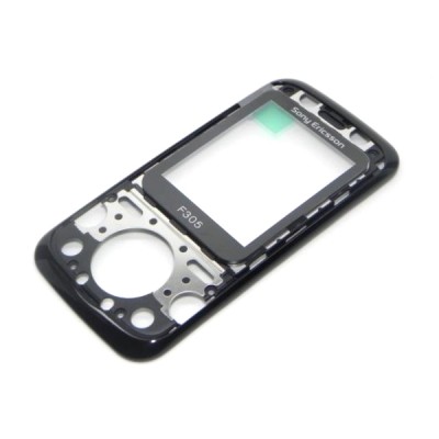 Front Cover For Sony Ericsson F305 Black - Maxbhi Com