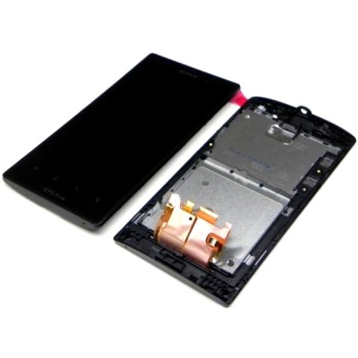 Front Cover For Sony Xperia Ion Lte Lt28i Black - Maxbhi Com