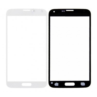 Replacement Front Glass For Samsung Galaxy S5 Smg900h White By - Maxbhi Com