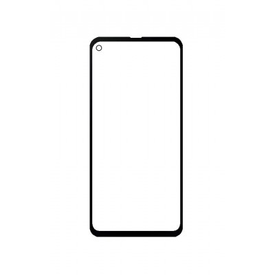 Replacement Front Glass For Samsung Galaxy Xcover Pro Black By - Maxbhi Com