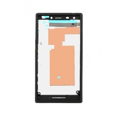 Lcd Frame Middle Chassis For Sony Xperia M2 Black By - Maxbhi Com