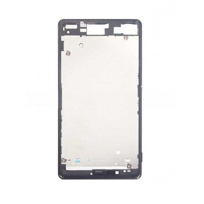 Lcd Frame Middle Chassis For Sony Xperia Z3 Dual D6633 Black By - Maxbhi Com