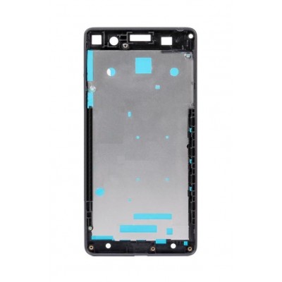 Lcd Frame Middle Chassis For Sony Xperia E5 Black By - Maxbhi Com