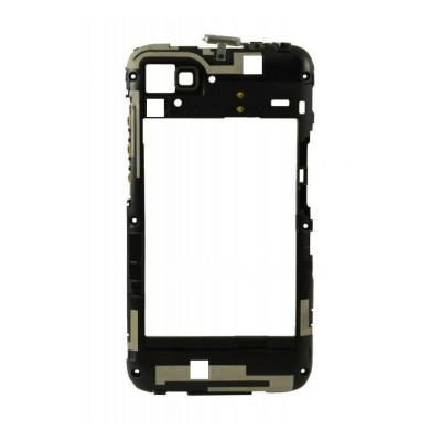 Lcd Frame Middle Chassis For Blackberry Q5 Red By - Maxbhi Com