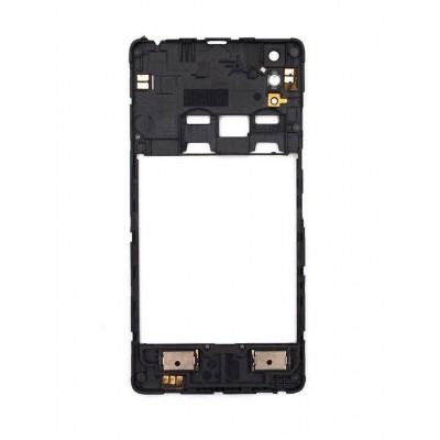 Lcd Frame Middle Chassis For Lenovo A6000 Shot White By - Maxbhi Com