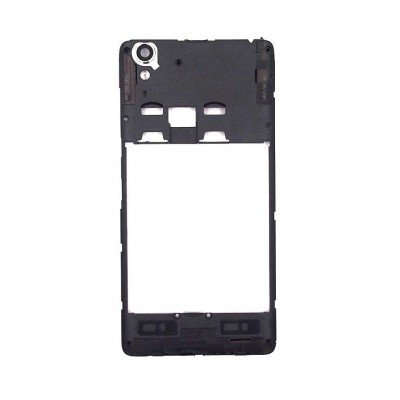 Lcd Frame Middle Chassis For Lenovo A6000 Shot White By - Maxbhi Com