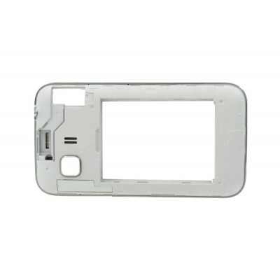 Lcd Frame Middle Chassis For Samsung Galaxy Young 2 Smg130h Black By - Maxbhi Com