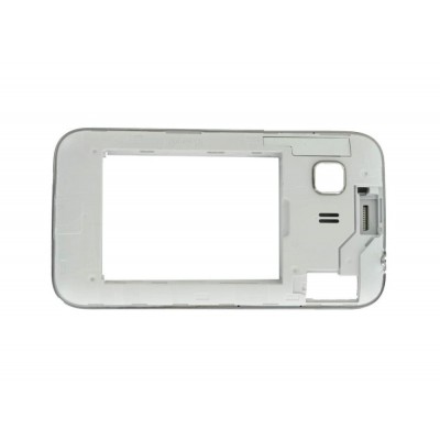 Lcd Frame Middle Chassis For Samsung Galaxy Young 2 Smg130h Charcoal By - Maxbhi Com