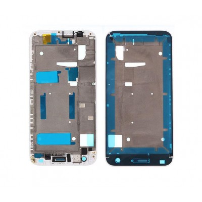 Lcd Frame Middle Chassis For Huawei Ascend G7 White By - Maxbhi Com