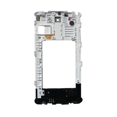 Lcd Frame Middle Chassis For Lg G3 Stylus D690n White By - Maxbhi Com