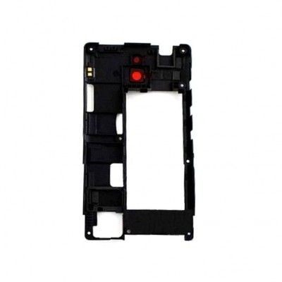 Lcd Frame Middle Chassis For Nokia X2 Rm1013 Yellow By - Maxbhi Com