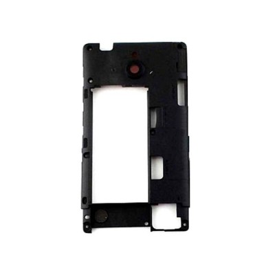 Lcd Frame Middle Chassis For Nokia X2 Rm1013 Yellow By - Maxbhi Com