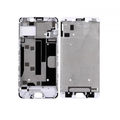 Lcd Frame Middle Chassis For Oppo R9 Plus White By - Maxbhi Com