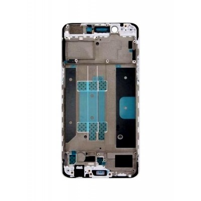 Lcd Frame Middle Chassis For Oppo R9s Plus White By - Maxbhi Com