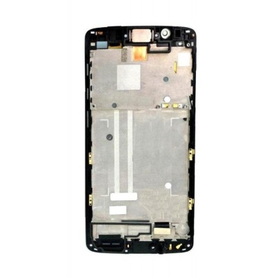Lcd Frame Middle Chassis For Zte Axon 7 Black By - Maxbhi Com