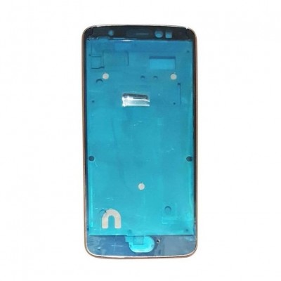 Lcd Frame Middle Chassis For Motorola Moto E4 Usa White By - Maxbhi Com
