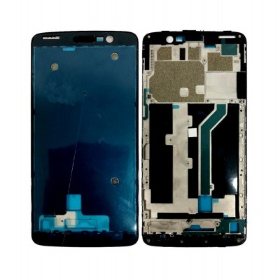 Lcd Frame Middle Chassis For Zte Max Xl Black By - Maxbhi Com