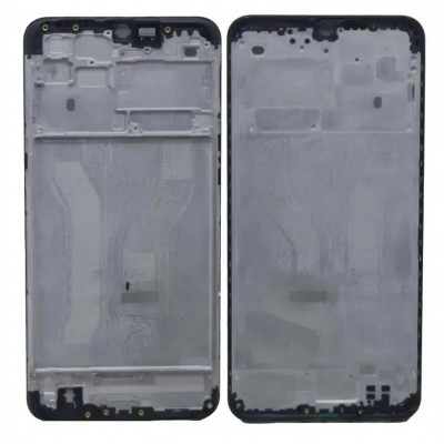 Lcd Frame Middle Chassis For Samsung Galaxy M01s Black By - Maxbhi Com