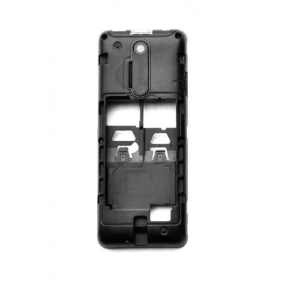 Lcd Frame Middle Chassis For Nokia 108 With Single Sim Black By - Maxbhi Com