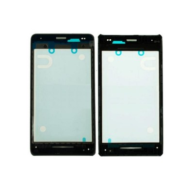 Lcd Frame Middle Chassis For Sony Ericsson Xperia E1 Dual D2104 Black By - Maxbhi Com