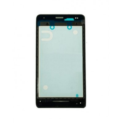 Lcd Frame Middle Chassis For Sony Ericsson Xperia E1 Dual D2114 Black By - Maxbhi Com