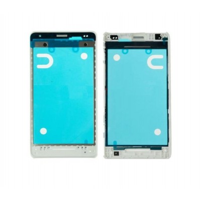 Lcd Frame Middle Chassis For Sony Xperia E1 Dual White By - Maxbhi Com