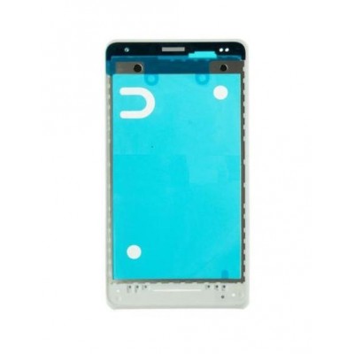 Lcd Frame Middle Chassis For Sony Xperia E1 Dual White By - Maxbhi Com