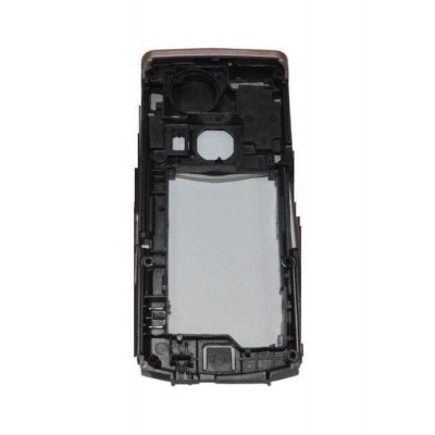 Lcd Frame Middle Chassis For Nokia N72 Brown By - Maxbhi Com