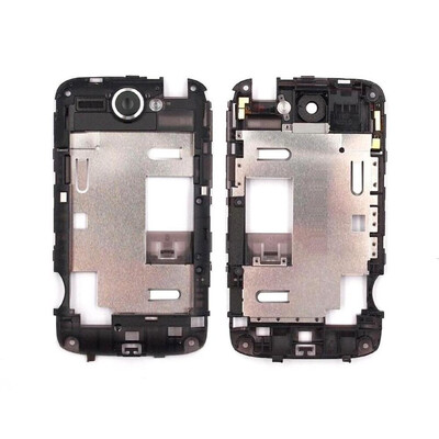 Lcd Frame Middle Chassis For Htc Wildfire A3333 Silver By - Maxbhi Com
