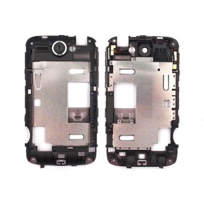 Lcd Frame Middle Chassis For Htc Wildfire Black By - Maxbhi Com