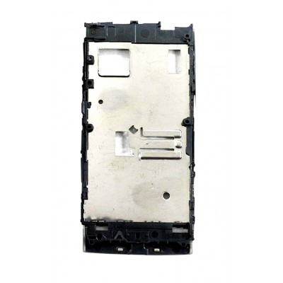 Lcd Frame Middle Chassis For Nokia X6 8gb Black By - Maxbhi Com