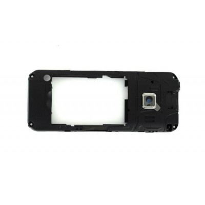 Lcd Frame Middle Chassis For Samsung C3322 La Fleur White By - Maxbhi Com