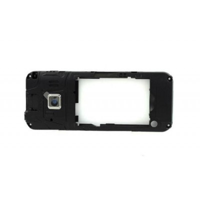 Lcd Frame Middle Chassis For Samsung C3322 La Fleur White By - Maxbhi Com
