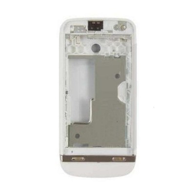 Lcd Frame Middle Chassis For Nokia Asha 311 Rm714 White By - Maxbhi Com