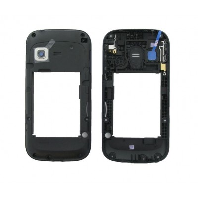 Lcd Frame Middle Chassis For Samsung Galaxy Chat B5330 Black By - Maxbhi Com