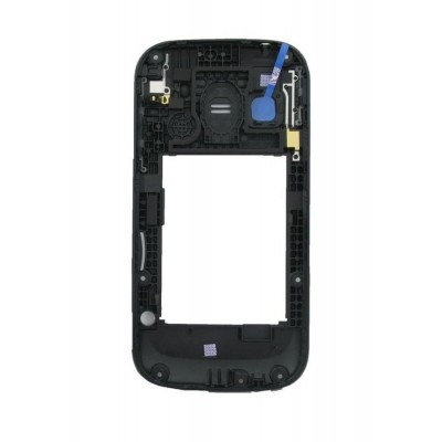 Lcd Frame Middle Chassis For Samsung Galaxy Chat B5330 Black By - Maxbhi Com