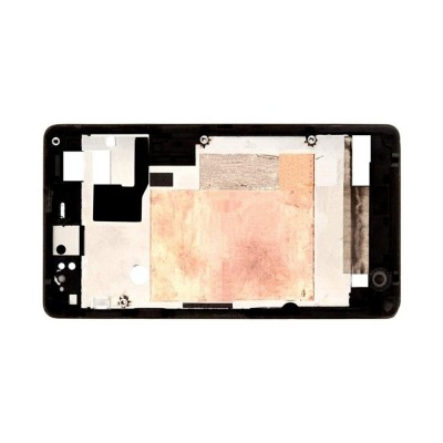 Lcd Frame Middle Chassis For Sony Ericsson Xperia Advance St27i Black By - Maxbhi Com