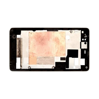 Lcd Frame Middle Chassis For Sony Xperia Go St27a Black By - Maxbhi Com