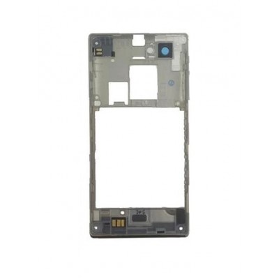 Lcd Frame Middle Chassis For Sony Xperia J St26i Black By - Maxbhi Com