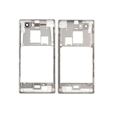 Lcd Frame Middle Chassis For Sony Xperia J St26i Gold By - Maxbhi Com