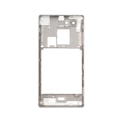 Lcd Frame Middle Chassis For Sony Xperia J St26i Gold By - Maxbhi Com