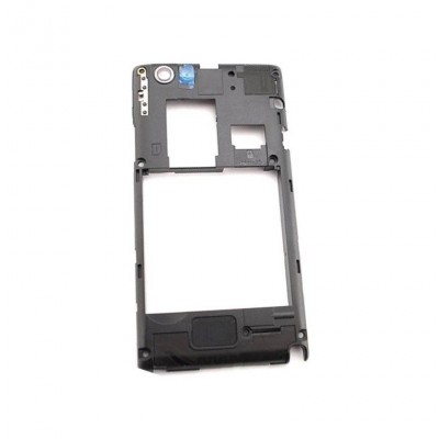 Lcd Frame Middle Chassis For Sony Xperia Miro St23 Black By - Maxbhi Com