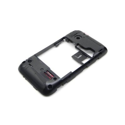 Lcd Frame Middle Chassis For Sony Xperia Tipo Black By - Maxbhi Com