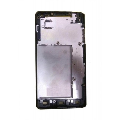 Lcd Frame Middle Chassis For Lg Optimus G F180k Black By - Maxbhi Com
