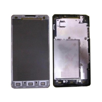 Lcd Frame Middle Chassis For Lg Optimus G F180k White By - Maxbhi Com